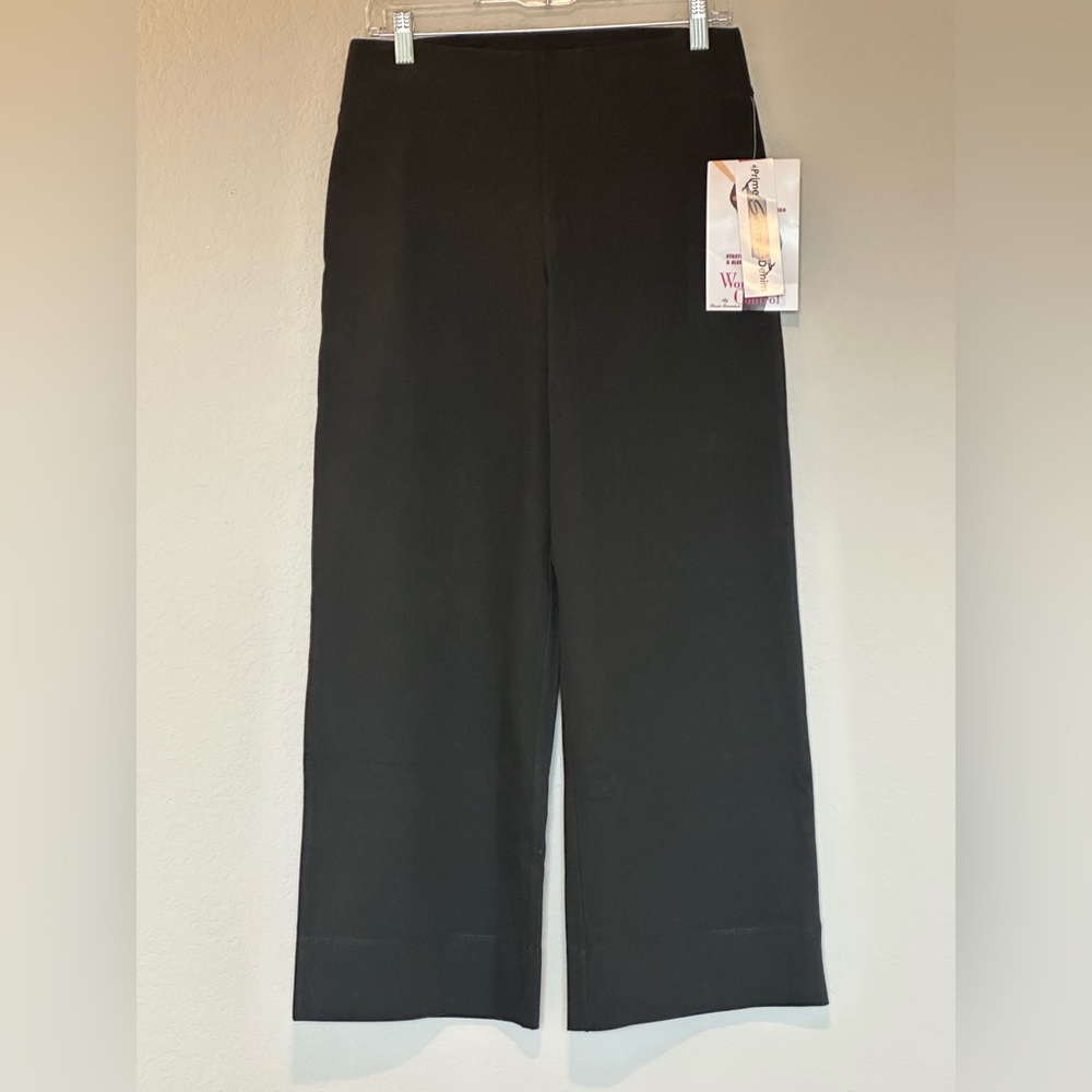 Women With Control Prime Stretch Denim Regular Wide Leg Pants - Small Petite - Picture 3 of 13
